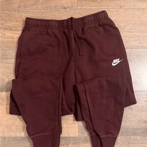 Nike Kids Burgundy Sweatpants